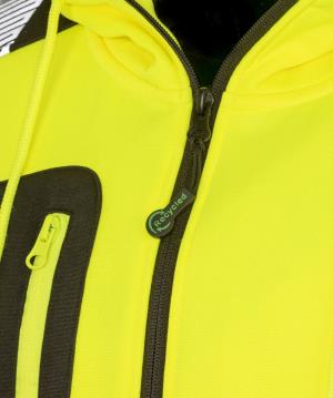 Mikina s kapucňou Recycled Robust Zipped Safety , 605 Fluorescent Yellow (4)