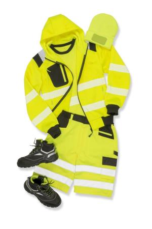 Mikina s kapucňou Recycled Robust Zipped Safety , 605 Fluorescent Yellow (5)