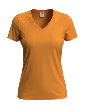 Dámske tričko Classic s V-výstrihom, 410 Orange