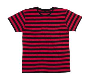 Pánske pruhované tričko, 154 Black/Red