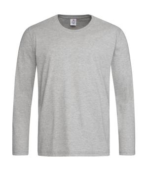 Pánske tričko Classic s dlhými rukávmi, 123 Grey Heather
