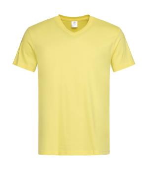 Pánske tričko Classic s V-výstrihom, 600 Yellow
