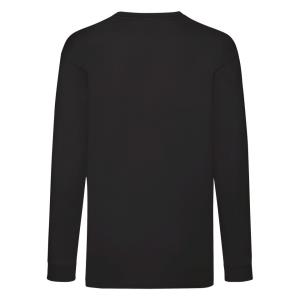 Detské tričko Valueweight s dlhými rukávmi , 101 Black (3)