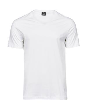 Pánske tričko Sof Tee s V-výstrihom, 000 White