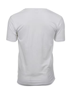 Pánske Strečové Tričko s V-výstrihom, 000 White (3)
