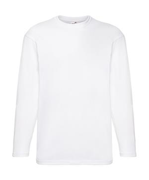 Tričko s dlhými rukávmi Value Weight, 000 White