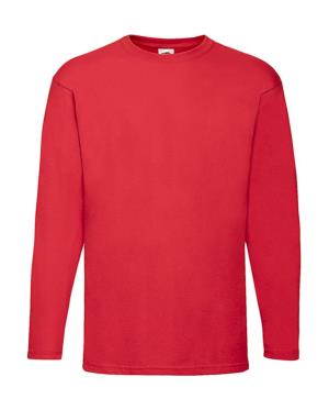 Tričko s dlhými rukávmi Value Weight, 400 Red