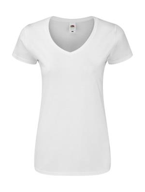 Dámske tričko Iconic 150 V Neck , 000 White