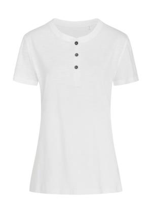 Dámske tričko Sharon Henley , 000 White