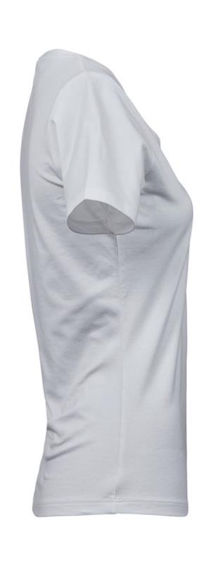 Dámske Strečové Extra Dlhé Tričko , 000 White (4)