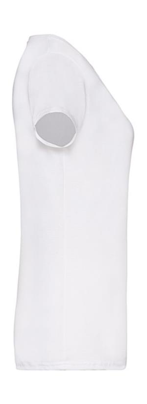 Dámske tričko V-neck, 000 White (4)