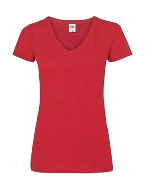 Dámske tričko V-neck, 400 Red