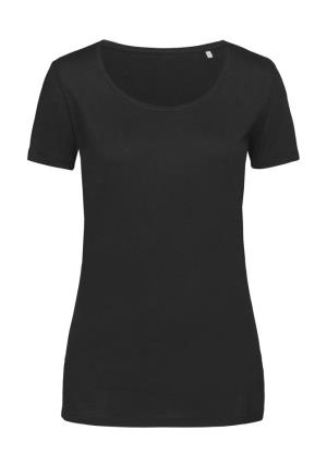 Dámske tričko z najjemnejšej bavlny, 102|Black Opal