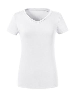 Dámské tričko Pure Organic V-Neck , 000 White