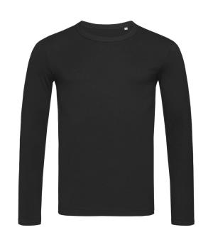 Pánske tričko Morgan s dlhými rukávmi, 102|Black Opal