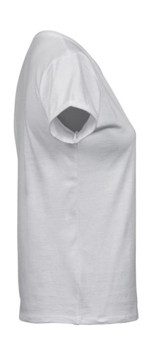 Dámske tričko s rolovanými rukávmi, 000 White (4)