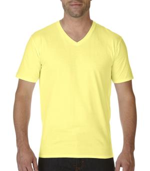 Pánske tričko Premium s V-výstrihom, 619 Cornsilk