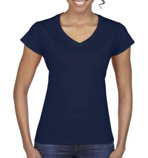 Dámske tričko Softstyle® V-Neck, 200 Navy