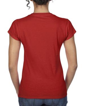 Dámske tričko Softstyle® V-Neck, 400 Red (2)