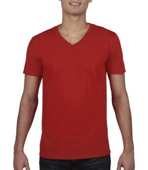 Pánske tričko Softstyle® V-Neck, 400 Red