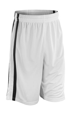 Basketbalové pánske rýchloschnúce šortky, 056 White/Black