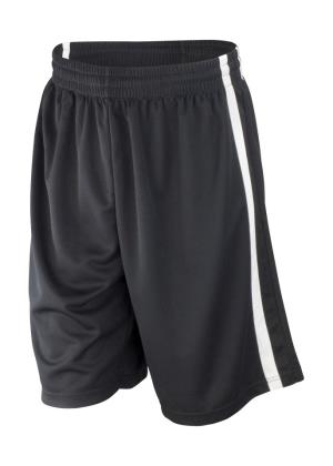Basketbalové pánske rýchloschnúce šortky, 150 Black/White 