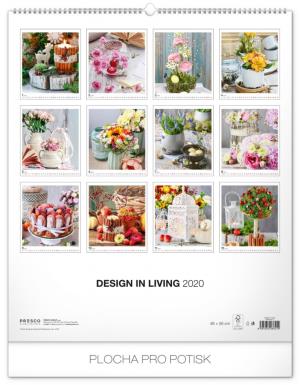 Nástenný kalendár Design in Living 2020 (14)