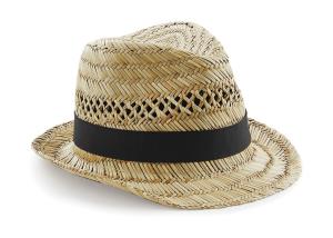Letný slamený klobúk Trilby, 008 Natural