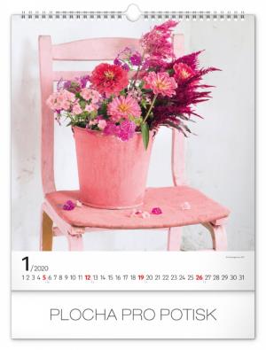 Nástenný kalendár Kvety 2020 PGN-6649-L (2)