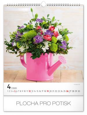 Nástenný kalendár Kvety 2020 PGN-6649-L (5)