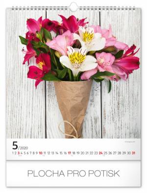 Nástenný kalendár Kvety 2020 PGN-6649-L (6)