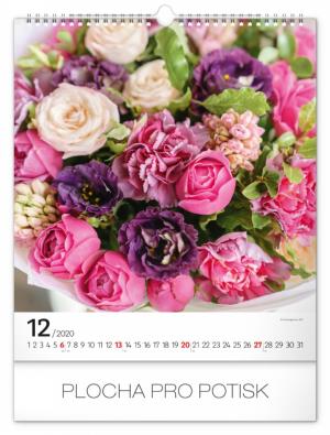 Nástenný kalendár Kvety 2020 PGN-6649-L (13)