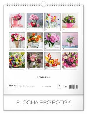 Nástenný kalendár Kvety 2020 PGN-6649-L (14)
