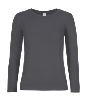 Dámske tričko s dlhými rukávmi #E190 , 128 Dark Grey
