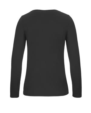 Dámske tričko s dlhými rukávmi #E150 , 101 Black (3)