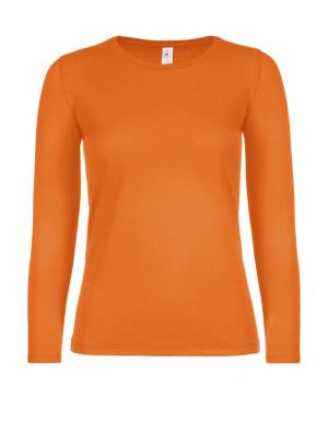Dámske tričko s dlhými rukávmi #E150 , 410 Orange