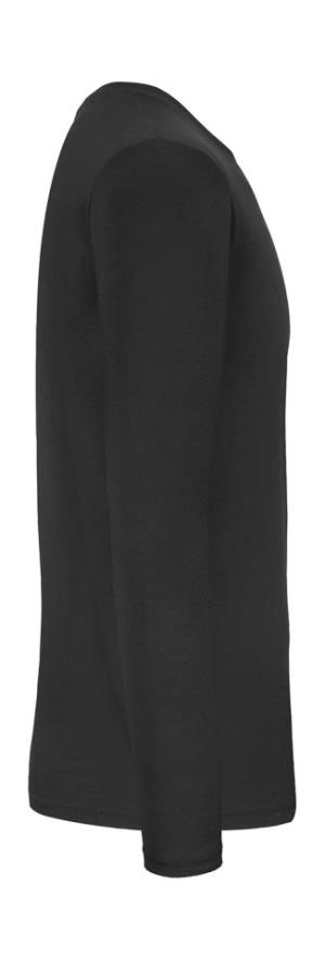 Tričko s dlhými rukávmi #E150 , 101 Black (4)