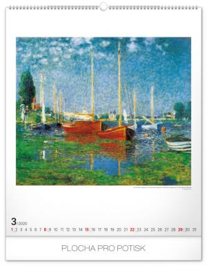 Nástenný kalendár Claude Monet 2020 PGN-6680-L (4)