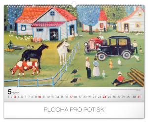 Nástenný kalendár Naivné umenie – Konstantin Rodko 2020 PGN-6681-L (6)