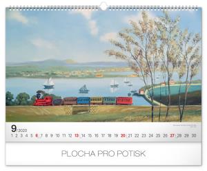 Nástenný kalendár Naivné umenie – Konstantin Rodko 2020 PGN-6681-L (10)