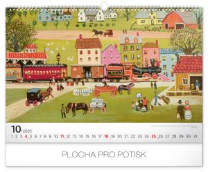 Nástenný kalendár Naivné umenie – Konstantin Rodko 2020 PGN-6681-L (11)