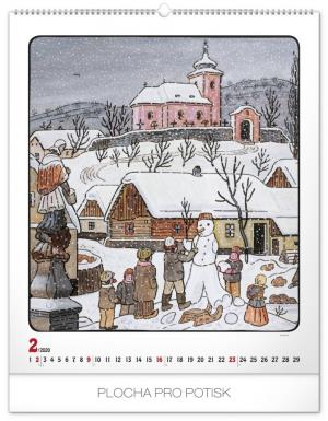 Nástenný kalendár Josef Lada – Rok na dedine 2020 PGN-6689-L (3)