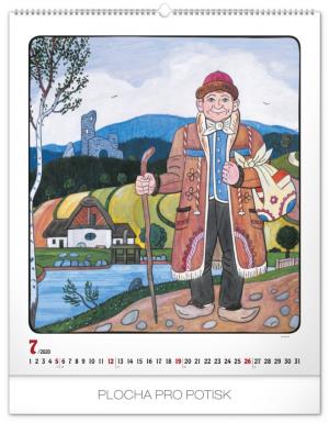 Nástenný kalendár Josef Lada – Rok na dedine 2020 PGN-6689-L (8)