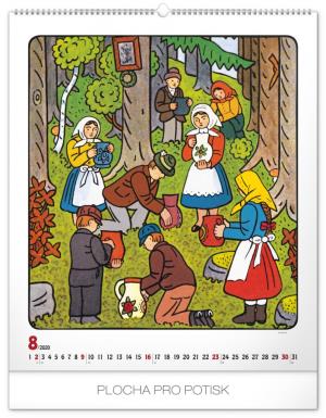 Nástenný kalendár Josef Lada – Rok na dedine 2020 PGN-6689-L (9)