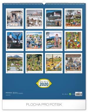 Nástenný kalendár Josef Lada – Rok na dedine 2020 PGN-6689-L (14)