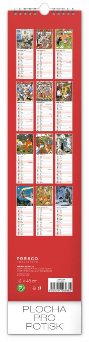 Nástenný kalendár Josef Lada – Rozprávky CZ/SK 2020 PGN-6688-L (14)