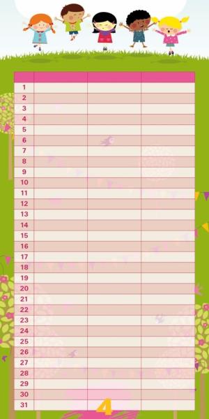 Plánovací kalendár Cowboys, nedatovaný PGP-1260 (6)