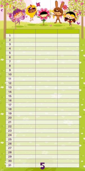 Plánovací kalendár Cowboys, nedatovaný PGP-1260 (7)