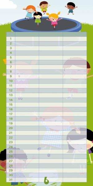 Plánovací kalendár Cowboys, nedatovaný PGP-1260 (8)