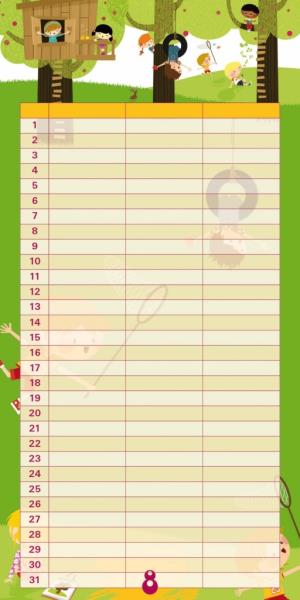 Plánovací kalendár Cowboys, nedatovaný PGP-1260 (10)
